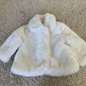12 mo Kate Spade faux fur coat